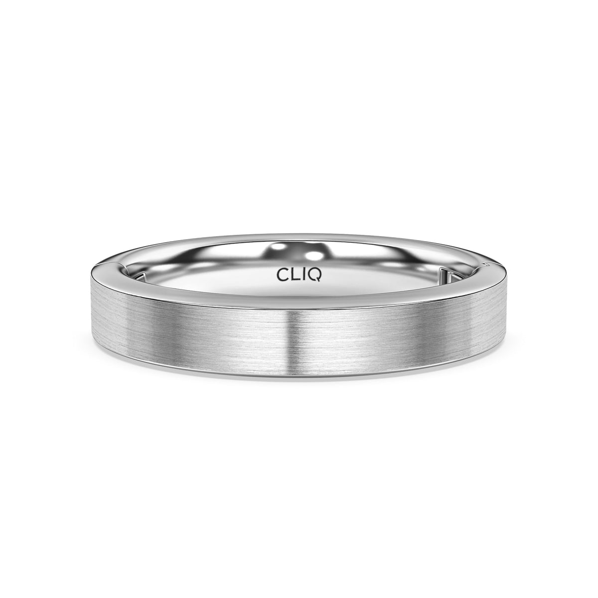 Flat Comfort Fit Band with Matte Finish, 4mm