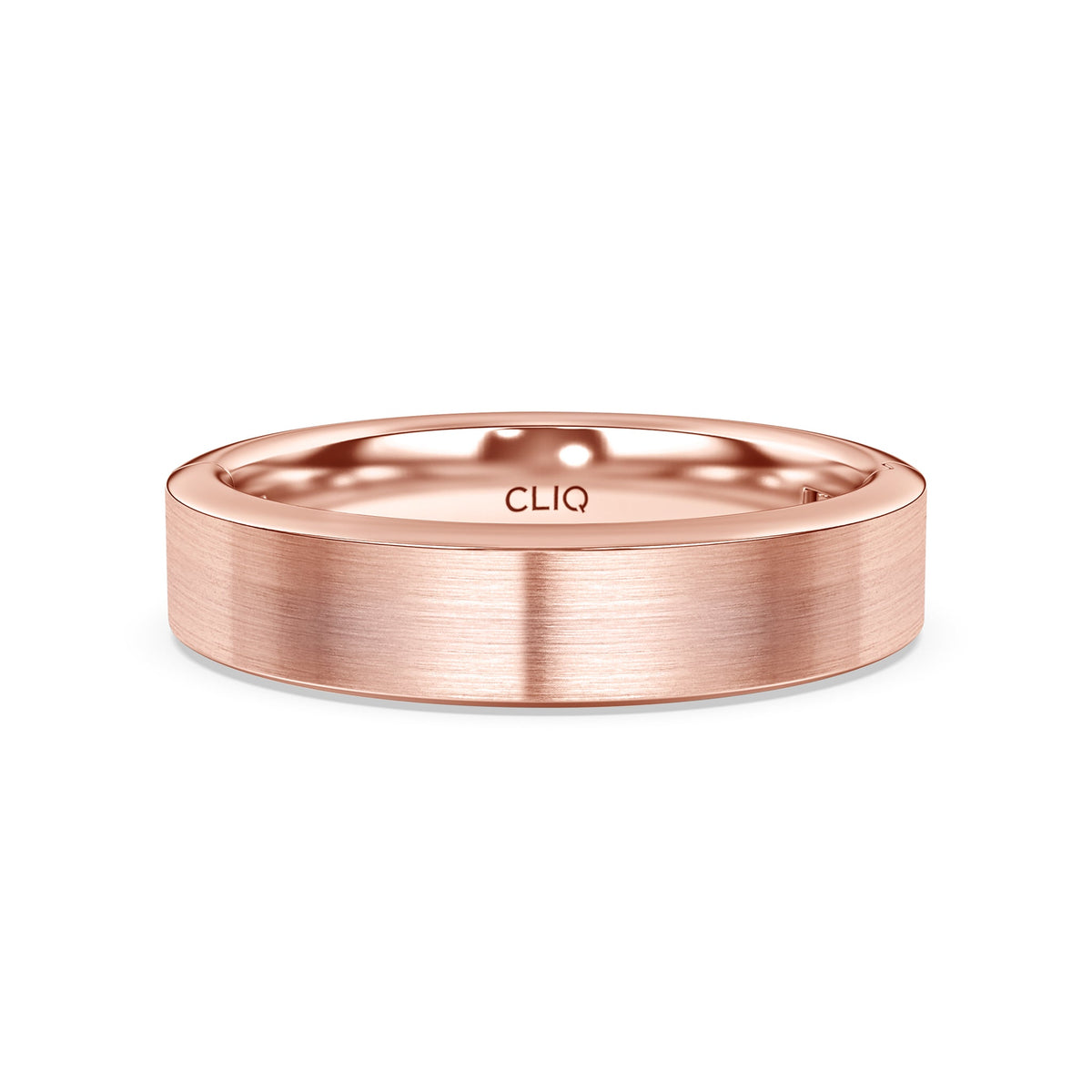 Flat Comfort Fit Band with Matte Finish, 5mm