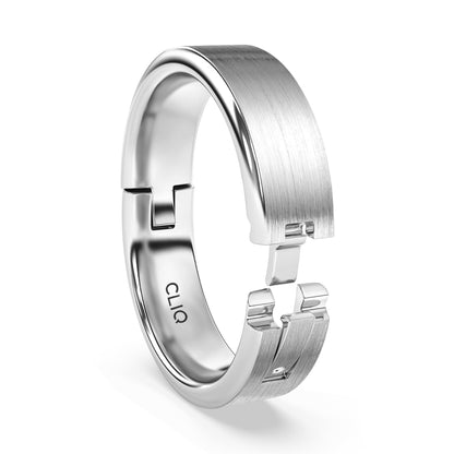 Flat Comfort Fit Band with Matte Finish, 6mm