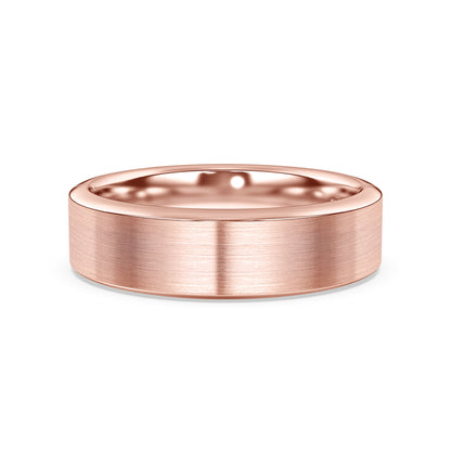 Flat Comfort Fit Band with Matte Finish, 6mm