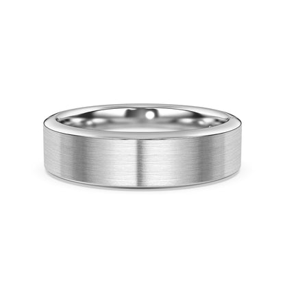 Flat Comfort Fit Band with Matte Finish, 6mm