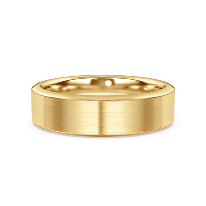 Flat Comfort Fit Band with Matte Finish, 6mm
