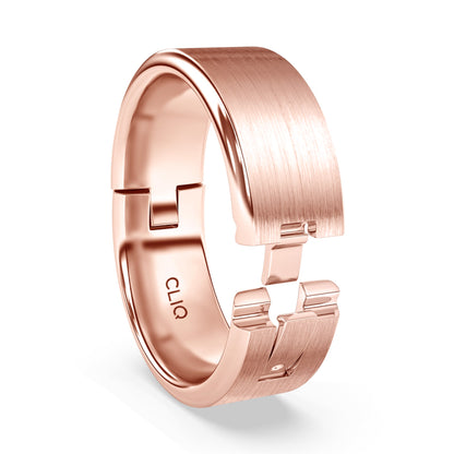Flat Comfort Fit Band with Matte Finish, 8mm