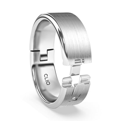 Flat Comfort Fit Band with Matte Finish, 8mm
