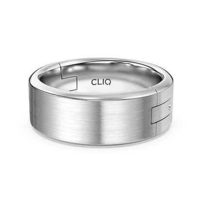 Flat Comfort Fit Band with Matte Finish, 8mm