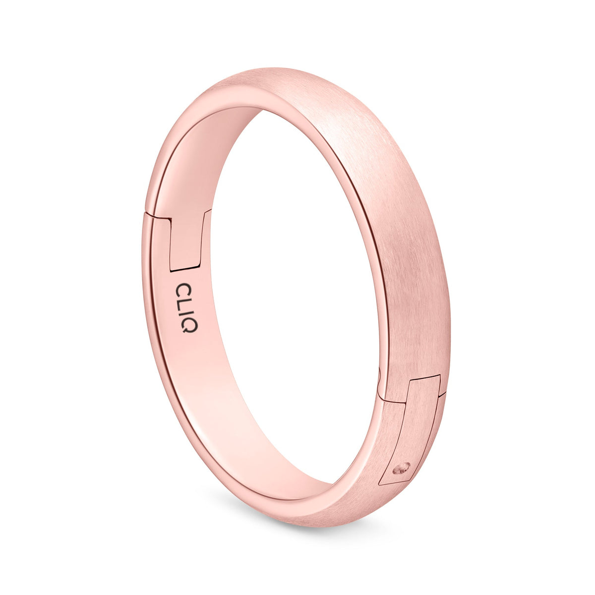 Rounded Comfort Fit Band with Matte Finish, 4mm