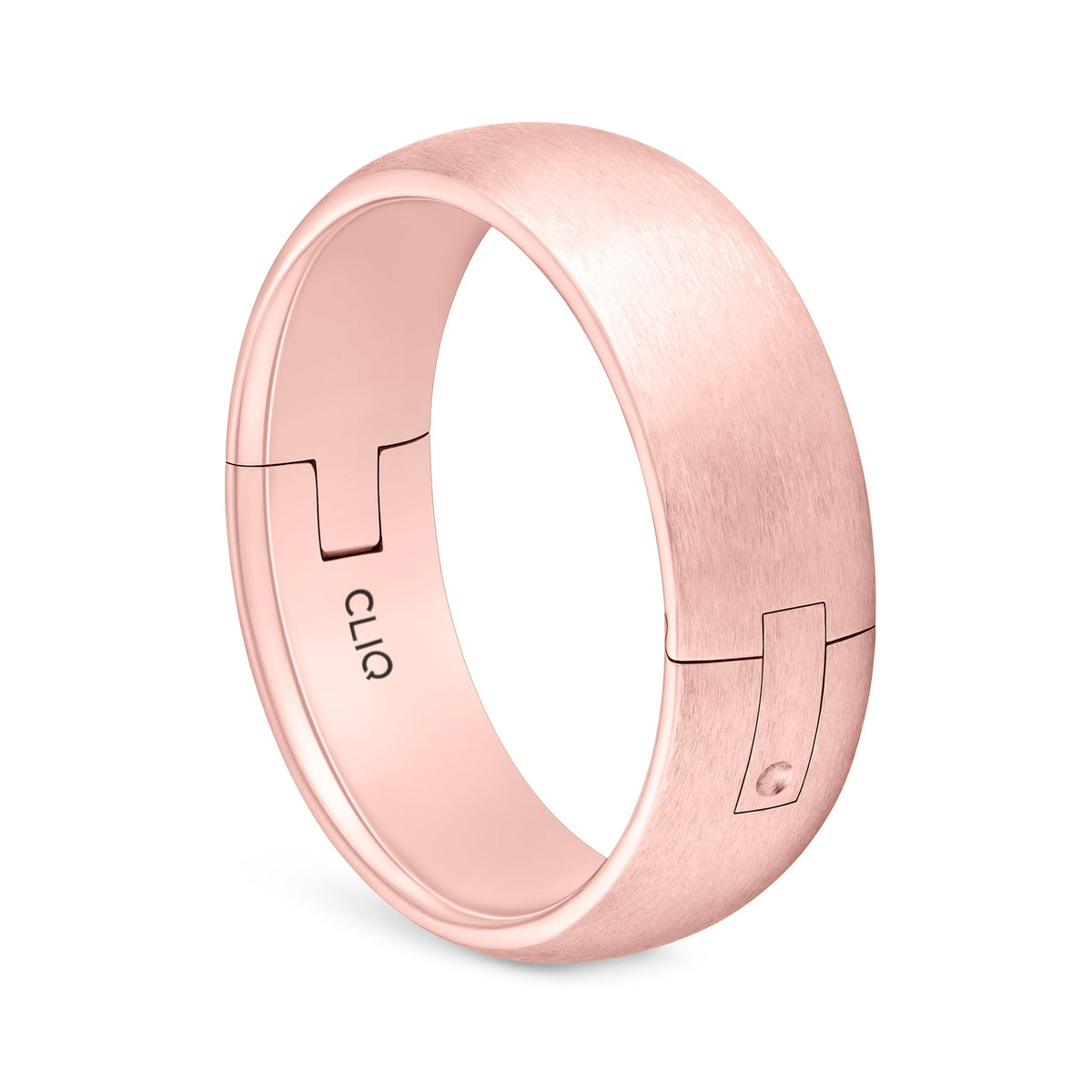 Rounded Comfort Fit Band with Matte Finish, 8mm