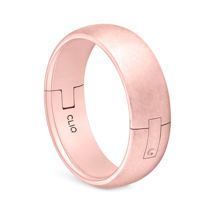 Rounded Comfort Fit Band with Matte Finish, 8mm