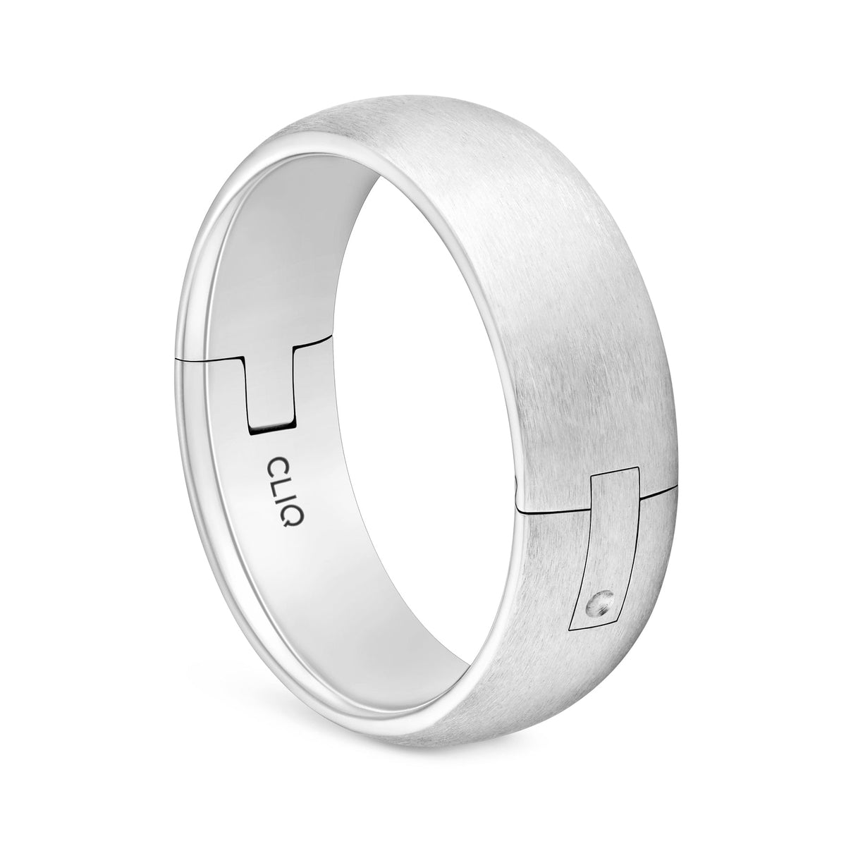Rounded Comfort Fit Band with Matte Finish, 8mm
