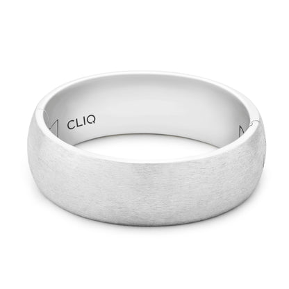 Rounded Comfort Fit Band with Matte Finish, 8mm