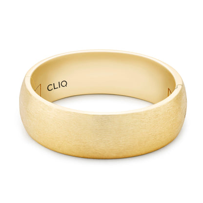 Rounded Comfort Fit Band with Matte Finish, 8mm