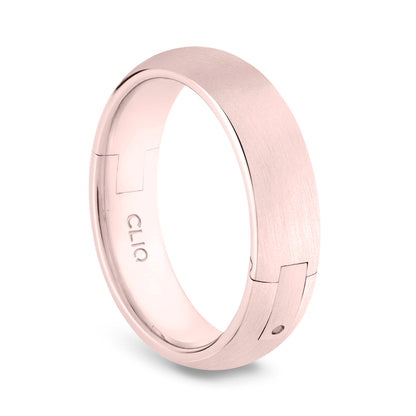 Rounded Comfort Fit Band with Matte Finish, 6mm