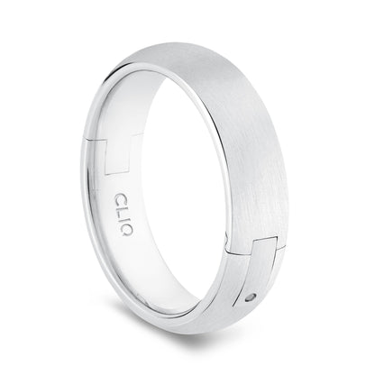 Rounded Comfort Fit Band with Matte Finish, 6mm