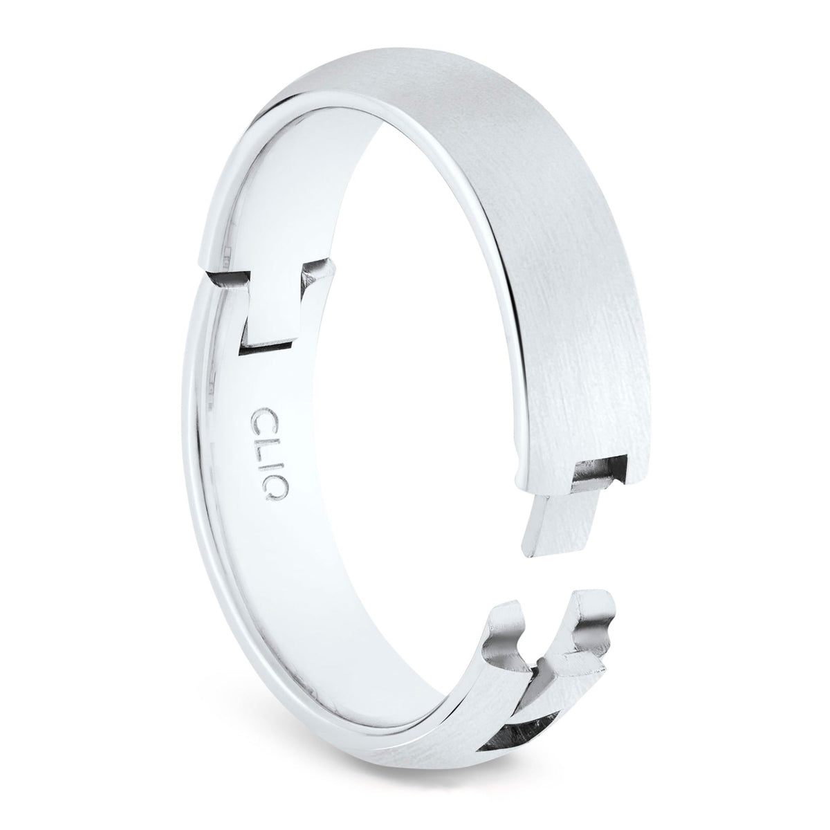 Rounded Comfort Fit Band with Matte Finish, 6mm