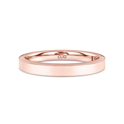 Flat Comfort Fit Band, 3mm