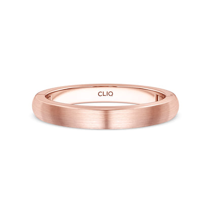Classic Rounded Band with Matte Finish, 3mm