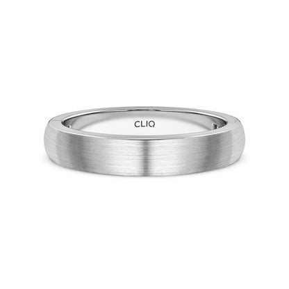 Classic Rounded Band with Matte Finish, 4mm