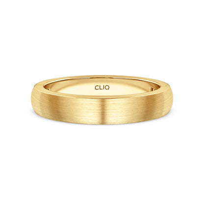 Classic Rounded Band with Matte Finish, 4mm