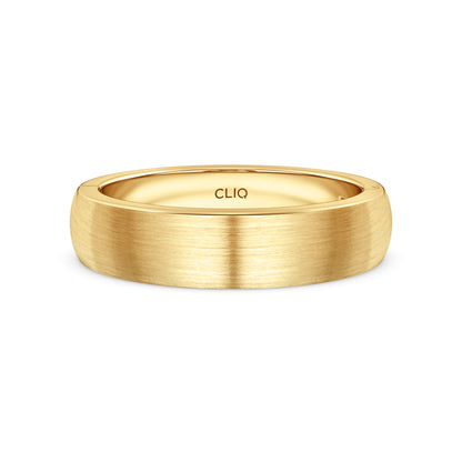 Classic Rounded Band with Matte Finish, 5mm