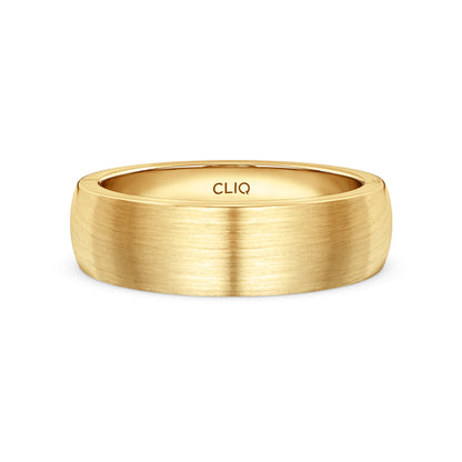 Classic Rounded Band with Matte Finish, 6mm