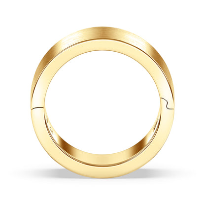 Classic Flat Profile Band with Matte Finish, 10mm