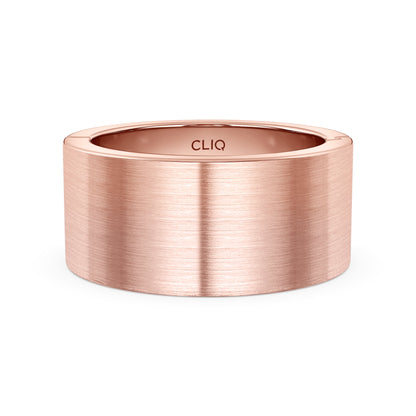 Classic Flat Profile Band with Matte Finish, 10mm