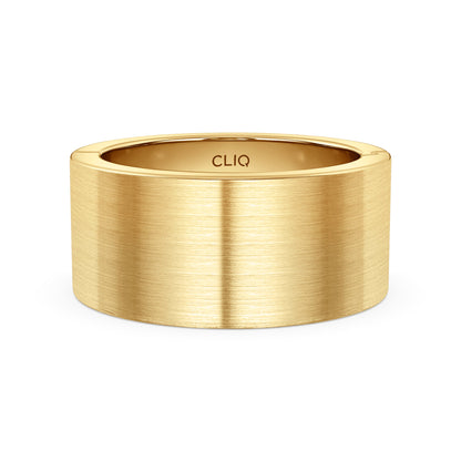 Classic Flat Profile Band with Matte Finish, 10mm