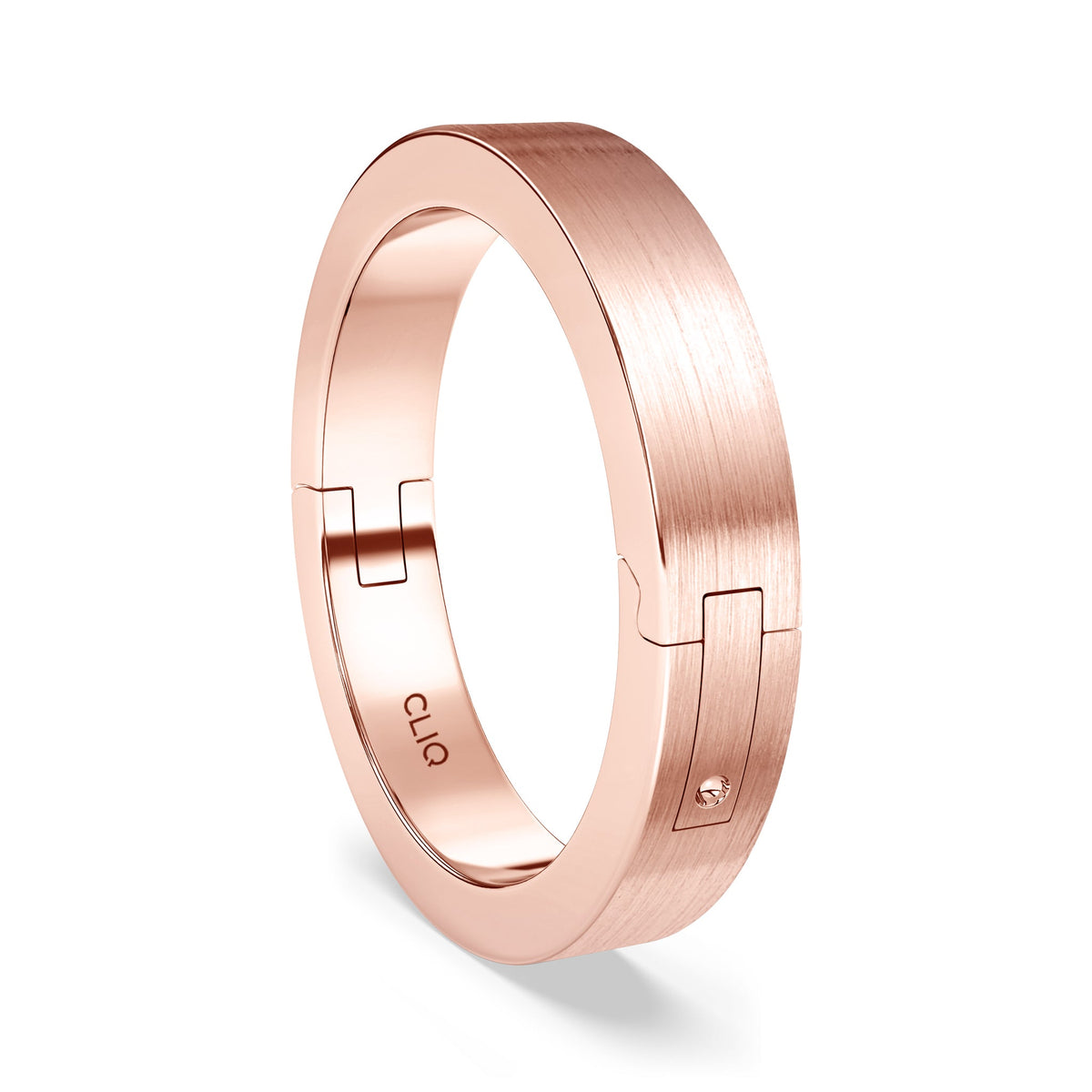 Classic Flat Profile Band with Matte Finish, 4mm