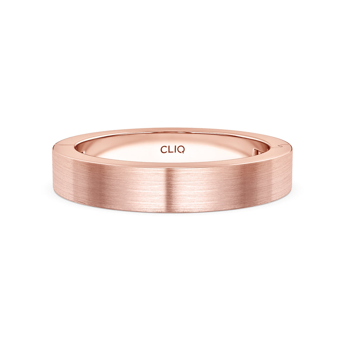 Classic Flat Profile Band with Matte Finish, 4mm