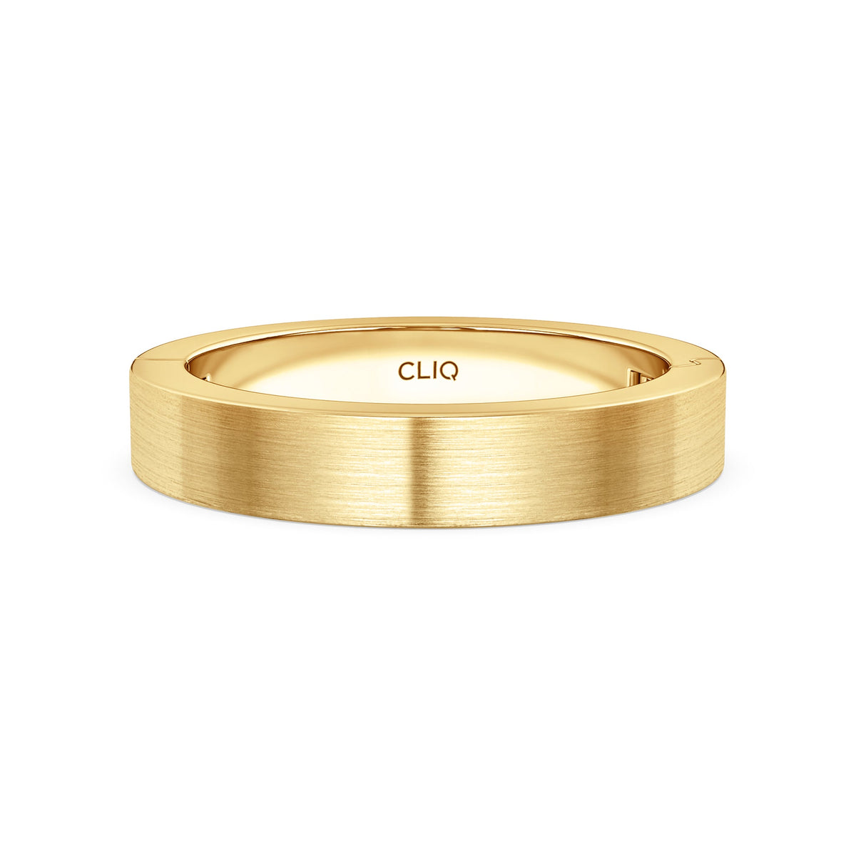 Classic Flat Profile Band with Matte Finish, 4mm