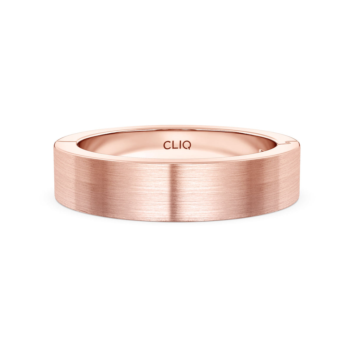 Classic Flat Profile Band with Matte Finish, 5mm