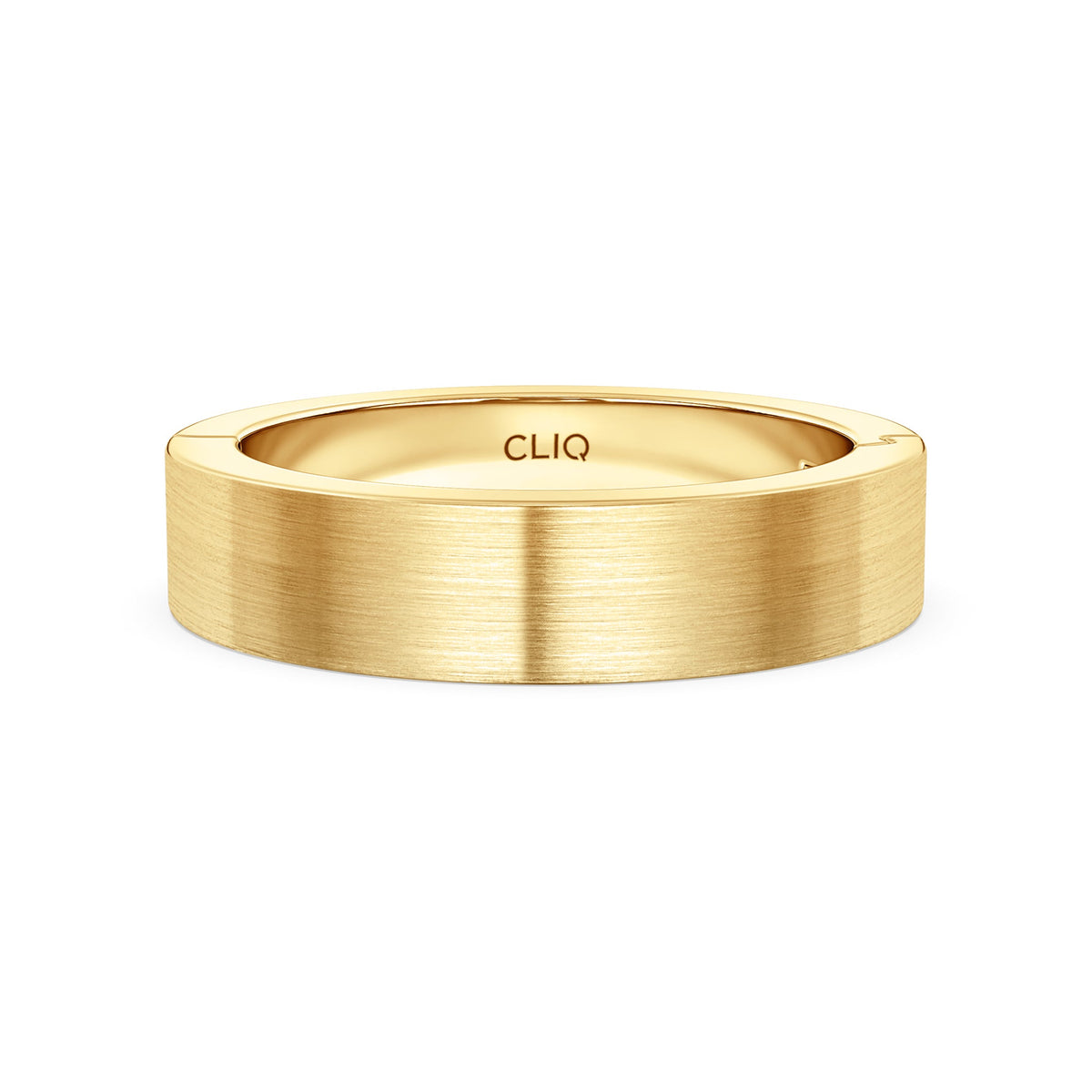 Classic Flat Profile Band with Matte Finish, 5mm