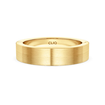 Classic Flat Profile Band with Matte Finish, 5mm