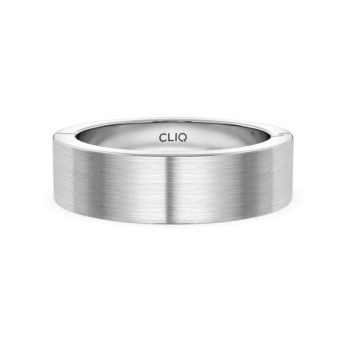 Classic Flat Profile Band with Matte Finish, 6mm