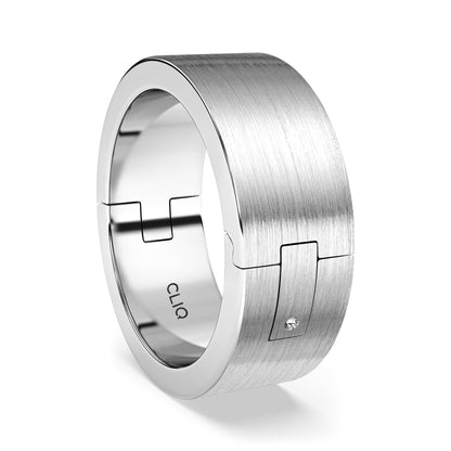 Classic Flat Profile Band with Matte Finish, 8mm