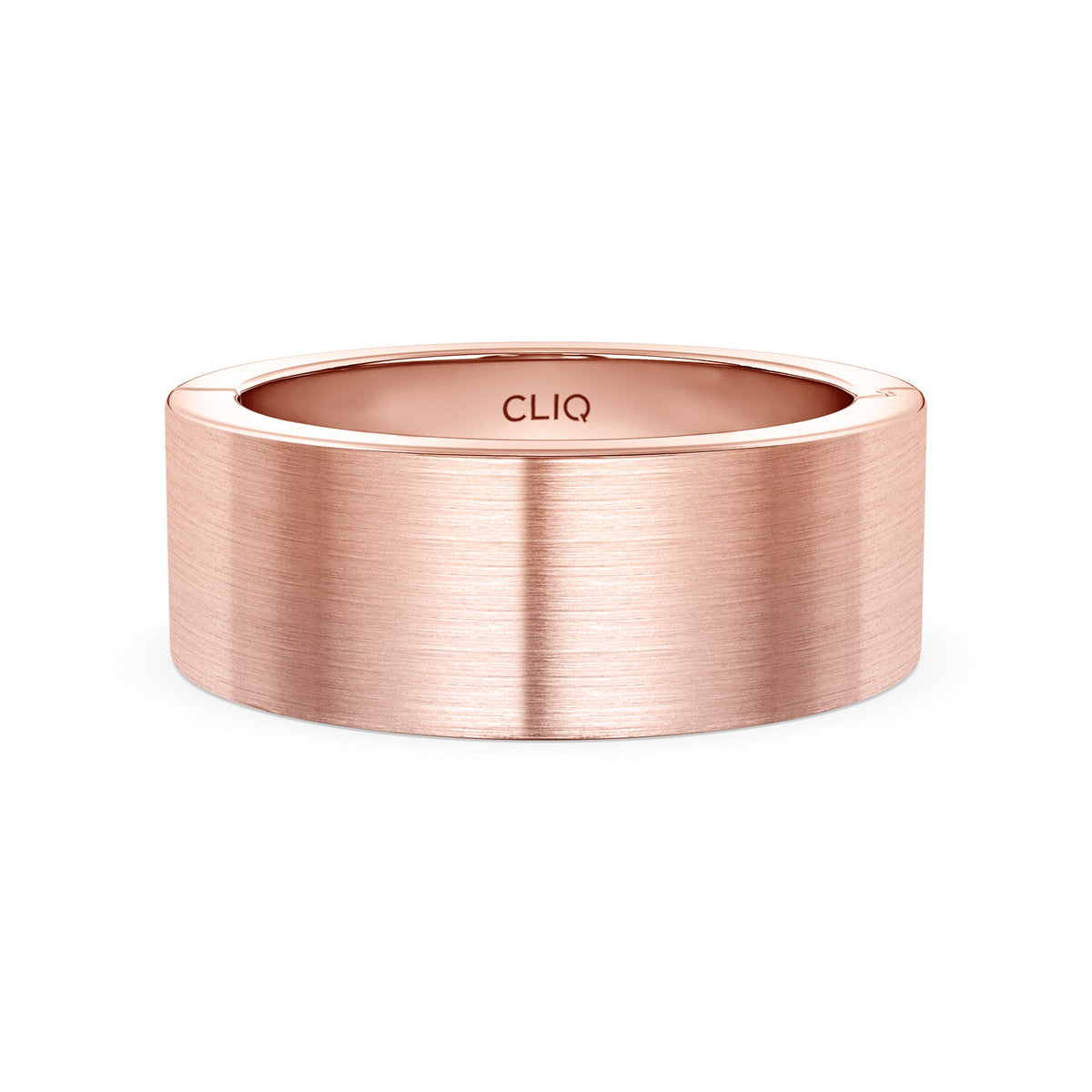 Classic Flat Profile Band with Matte Finish, 8mm