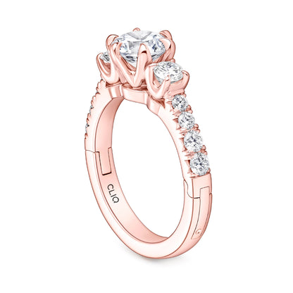 Devaraux Three Stone Diamond Engagement Ring