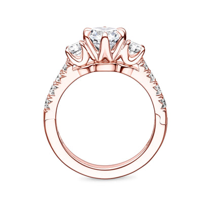 Devaraux Three Stone Diamond Engagement Ring