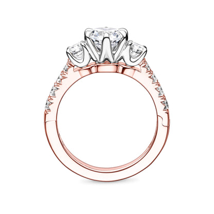 Devaraux Three Stone Diamond Engagement Ring