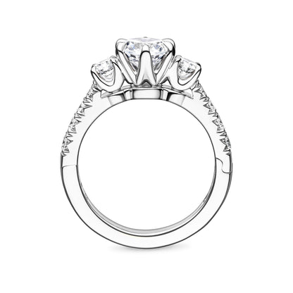 Devaraux Three Stone Diamond Engagement Ring