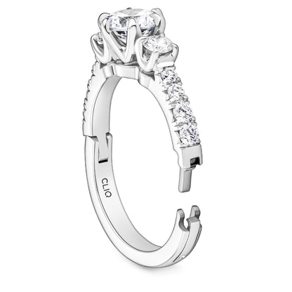 Devaraux Three Stone Diamond Engagement Ring