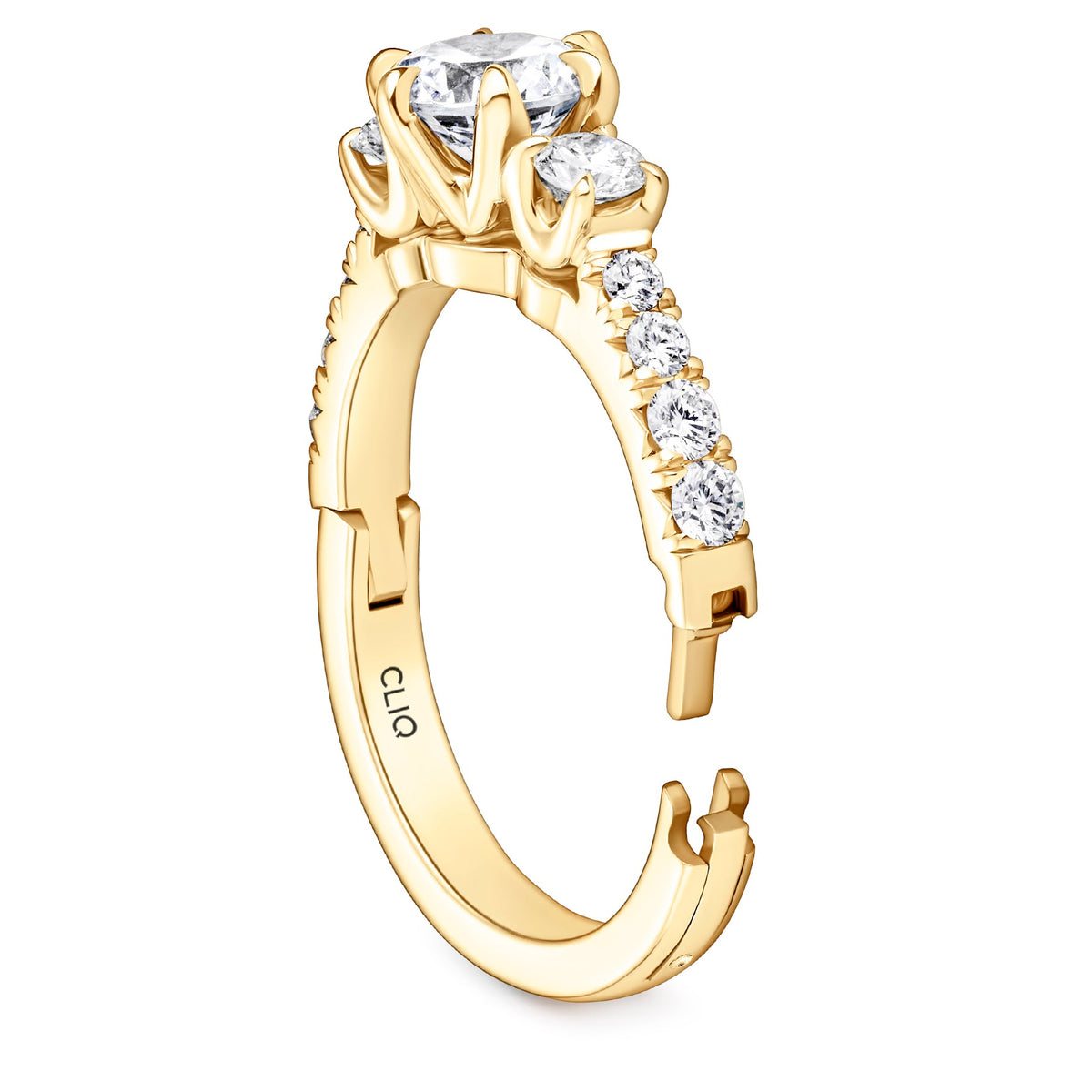 Devaraux Three Stone Diamond Engagement Ring