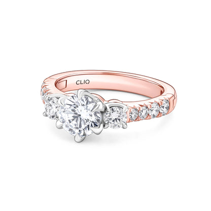 Devaraux Three Stone Diamond Engagement Ring