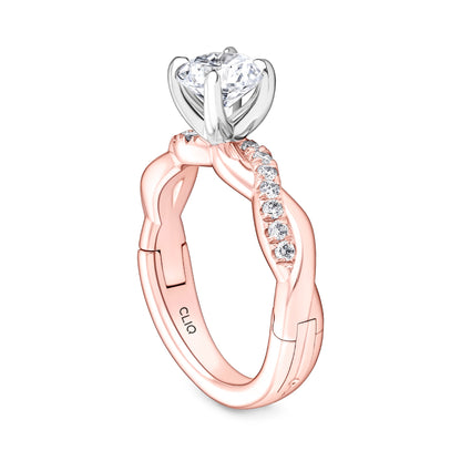 Ridley Solitaire Engagement Ring with Side Stones