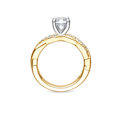 Ridley Solitaire Engagement Ring with Side Stones