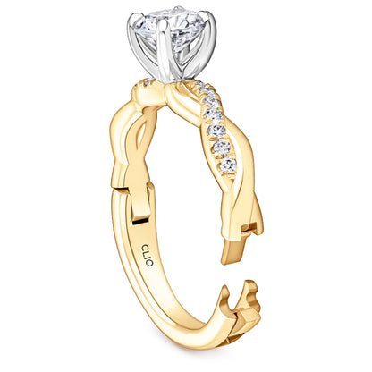 Ridley Solitaire Engagement Ring with Side Stones