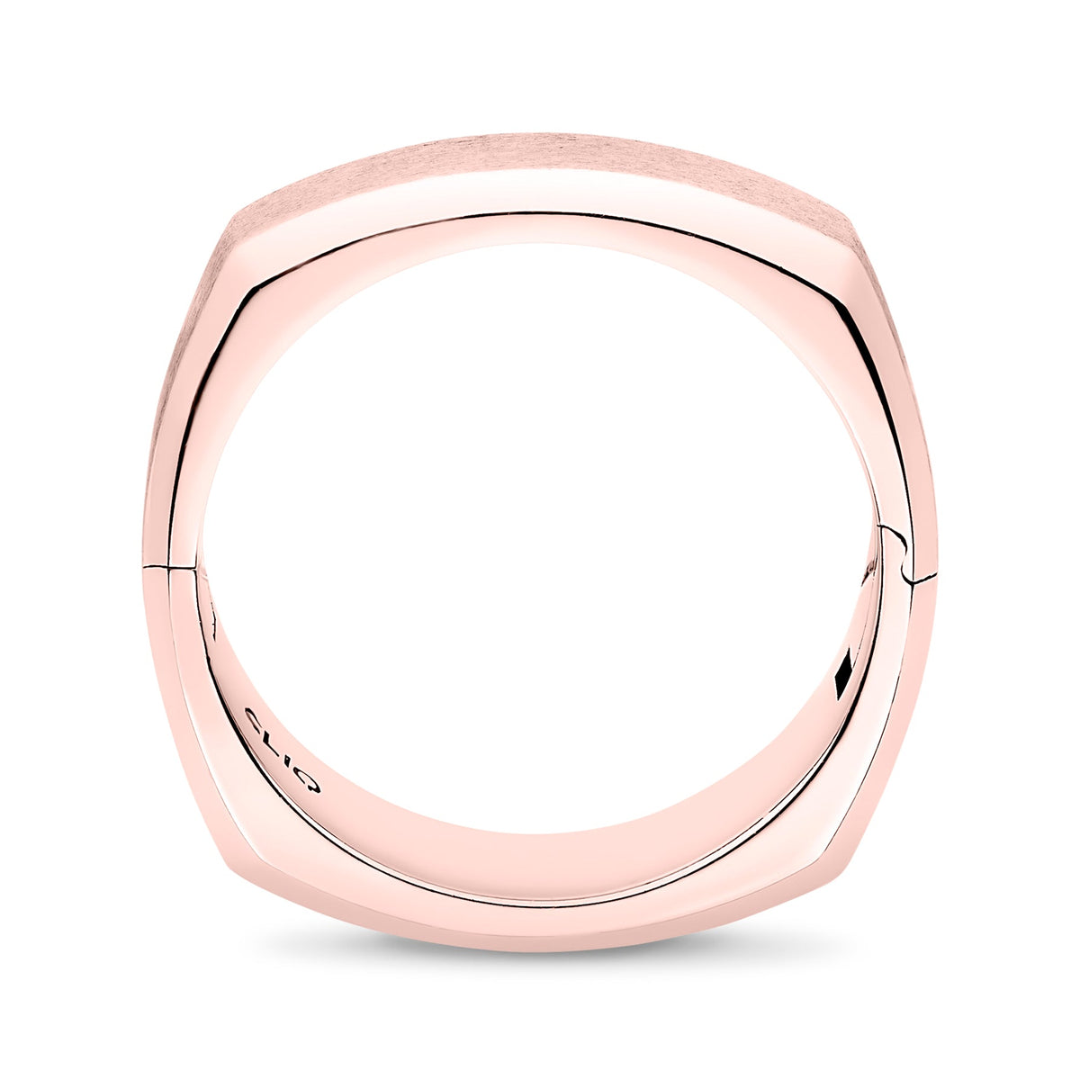 Delancey Squared Band with Matte Finish, 7mm