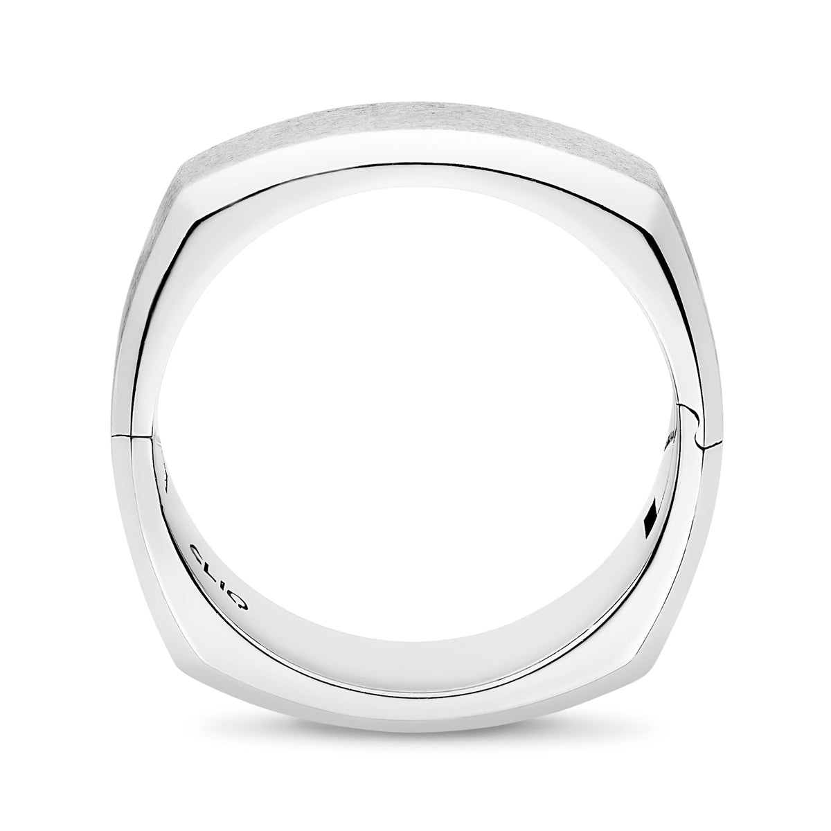 Delancey Squared Band with Matte Finish, 7mm