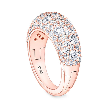 Verbier Domed Pave Diamond Band