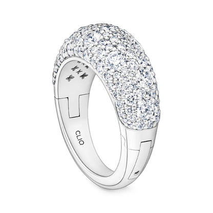 Verbier Domed Pave Diamond Band